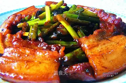 Garlic fried meat
