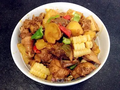 Corn potato beer chicken