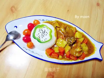 curry potato chicken with rice
