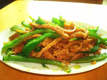Cream pepper fried fish