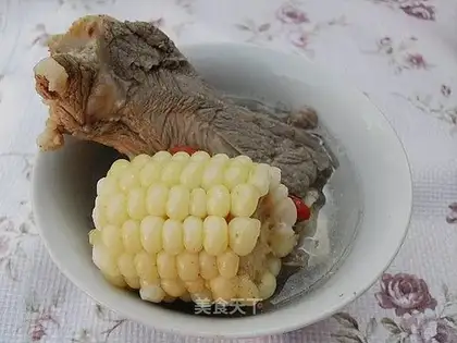 Crumb corn soup
