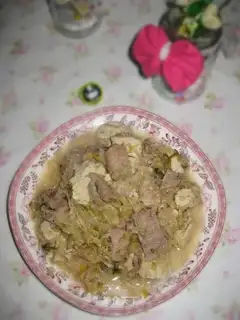 Pork sour stew, tofu