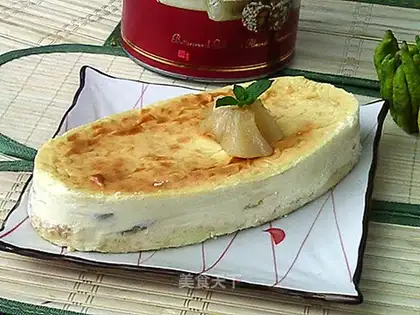 Peach cheesecake