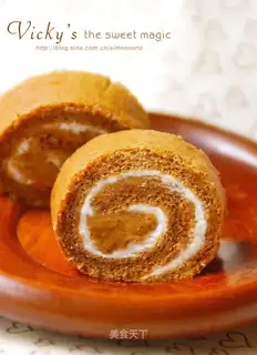 Coffee sponge rolls