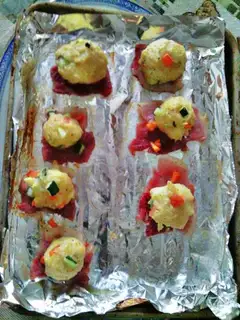 Bacon mashed ball