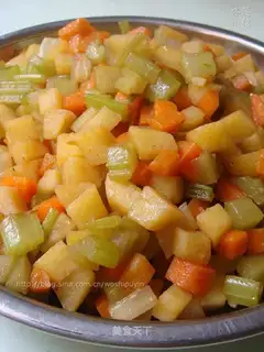 Carrot celery and potatoes