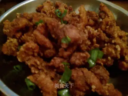 Frozen fried meat