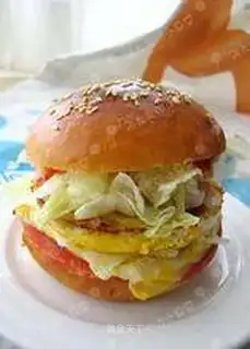 Homemade hamburgers