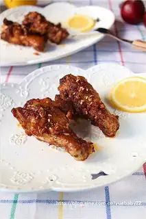 Black pepper chili chicken wings
