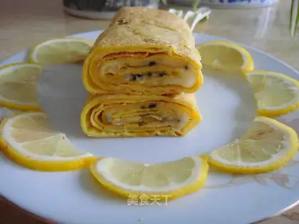 Orange egg rolls