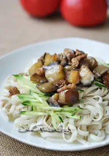 The eggplant noodles