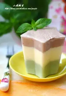 Three color ice cream