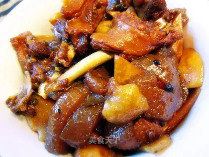 Roasted potato duck