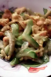 Smelt shrimp fried eggs