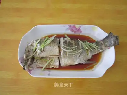 Steamed sea bass