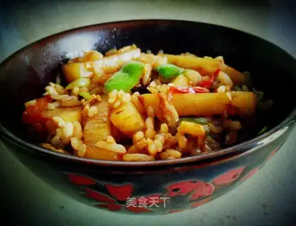 Soy potato fried rice