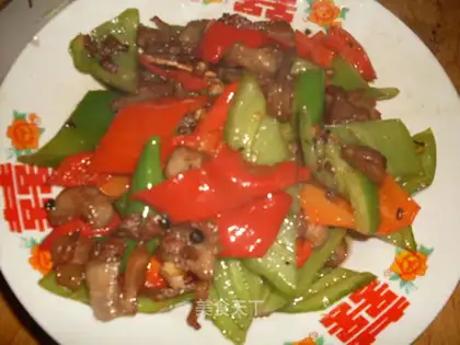 Double pepper fried meat