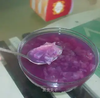 Purple potato silver ear soup