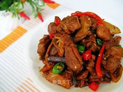 Spicy beer duck
