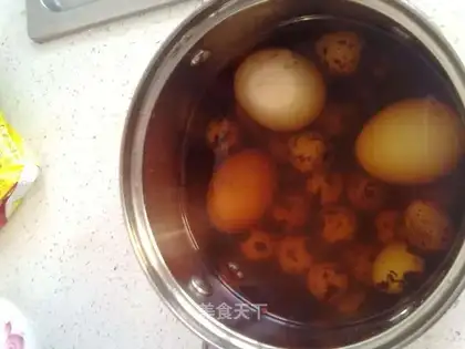 Cook quail eggs