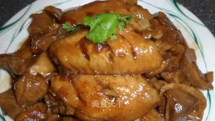 Coke chicken wings for almond mushrooms