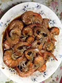 Steam shrimp