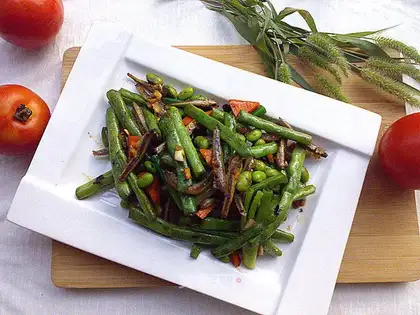 ♪ Fish-dried beans ♪