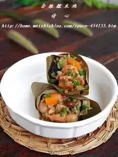 A greasy rice chicken