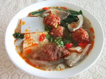 Beefball soup