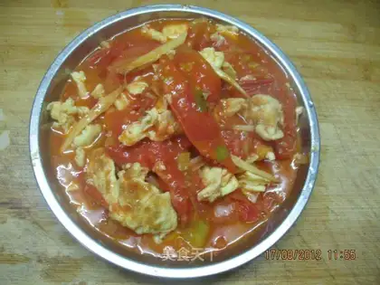 Tomato fried eggs