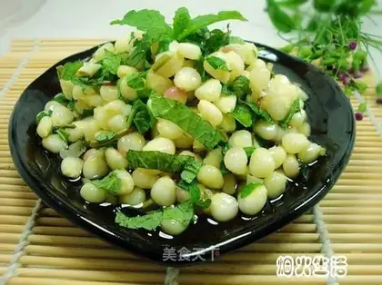 Mint apples and corn