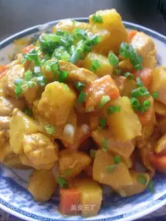 Curry potato chicken