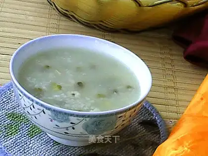 Green bean rice congee