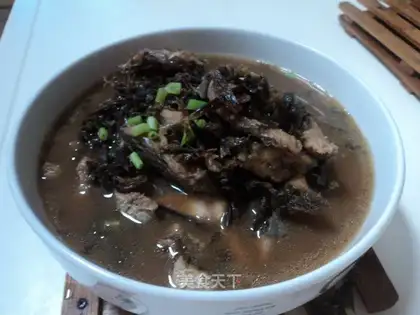 Black fish soup