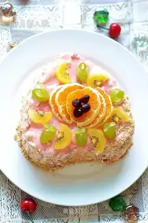 Pink heart cake