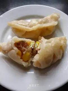 Sweet corn mushrooms, skinny dumplings