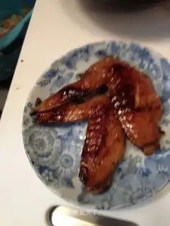 The pans are roasted wings