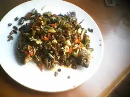Dry-burned mackerel