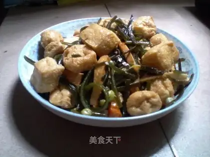 Seaweed tofu and dry peas