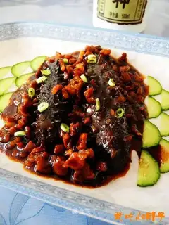 The cucumber of meat