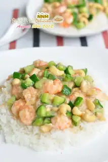 Cashew shrimp for food