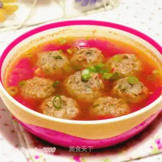 Tomato meatball soup