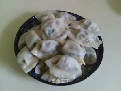 The egg and pork dumplings