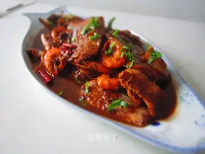 Home stewed swordfish
