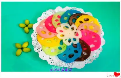 Seven coloured bouquets