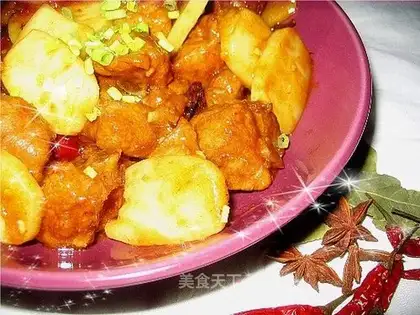 Stewed ribs with rice cake