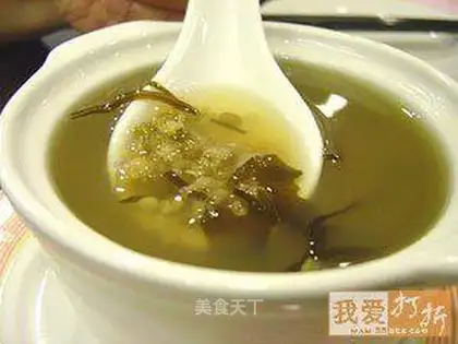 Kelp and mung bean syrup