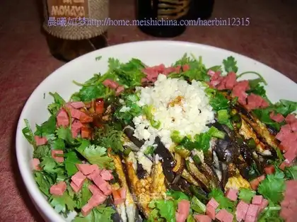 Flavor salad eggplant