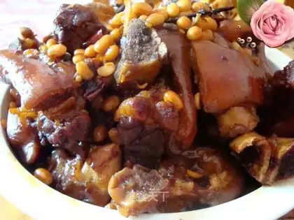 Braised soybean trotters