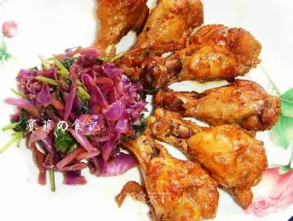 Basil chicken leg